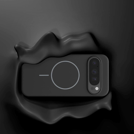 Silikonový obal pro Google Pixel 10 Pro XL, pro MagSafe, černý