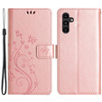 Klopové pouzdro pro Samsung Galaxy A55 5G, Wallet, Butterfly, fialové