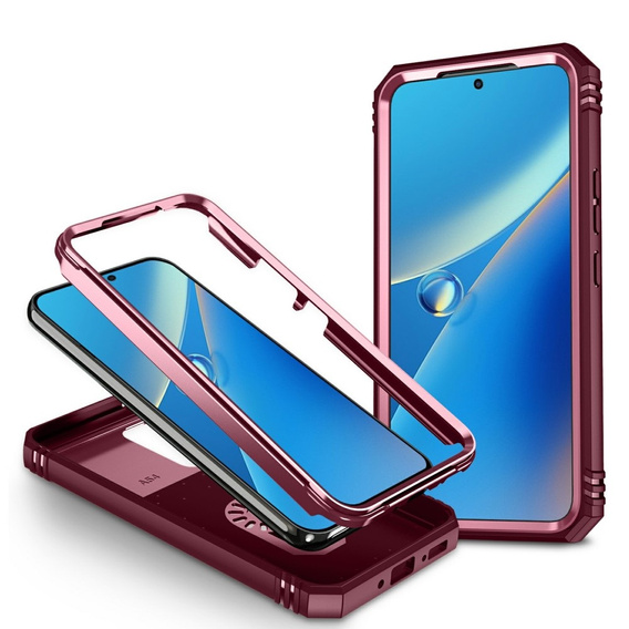 Pouzdro pro Samsung Galaxy A54 5G, CamShield Slide, růžové/ Bordó