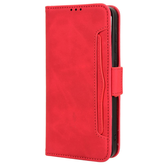 Klopové pouzdro pro Samsung Galaxy A55 5G, Card Slot, červené