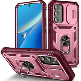 Pouzdro pro Samsung Galaxy A54 5G, CamShield Slide, růžové/ Bordó