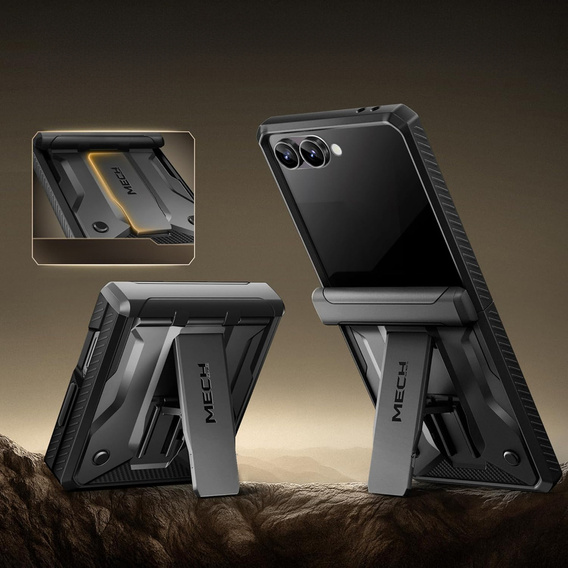 Pouzdro Tongate MECH s MagSafe pro Samsung Galaxy Z Flip7 FE / Z Flip6, zelené