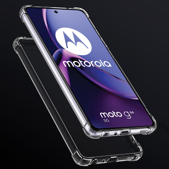 Pouzdro pro Motorola Moto G84 5G, Dropproof, průhledné