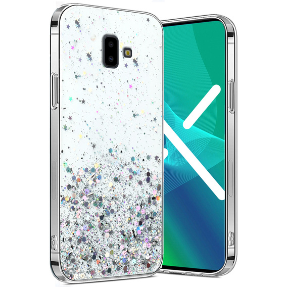 Pouzdro pro Samsung Galaxy J6 Plus, Glittery, průhledné