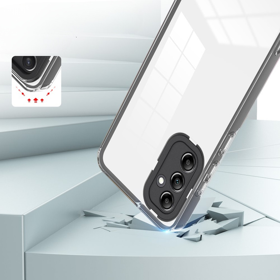 Pouzdro pro Samsung Galaxy A14 5G, Fusion Hybrid, transparentní / černé