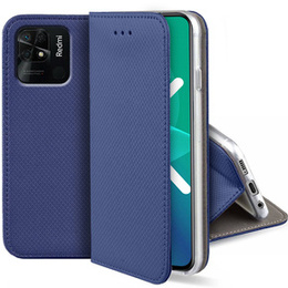 Klopové pouzdro pro Xiaomi Redmi 10C, Wallet Smart Magnet, modré
