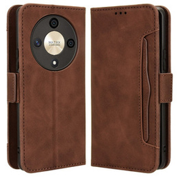 Klopové pouzdro pro Honor Magic 6 Lite 5G, Card Slot, hnědé