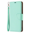 Klopové pouzdro pro Samsung Galaxy A34 5G, Wallet Litchi Magnet, zelené