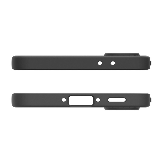 Pouzdro Spigen pro Samsung Galaxy A56 5G, Liquid Air, černé + 9H tvrzené sklo