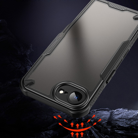 Pouzdro pro Iphone 16E, Armor Frosted Case, černé