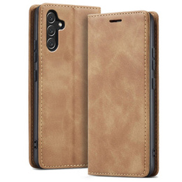 Pouzdro pro Samsung Galaxy A54, ERBORD Vintage peněženka s klopou, hnědé