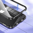 Pouzdro pro iPhone 16E, Magnetic Dual Glass, černé