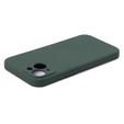 Pouzdro pro iPhone 15, Silicone Lite, tmavě zelené
