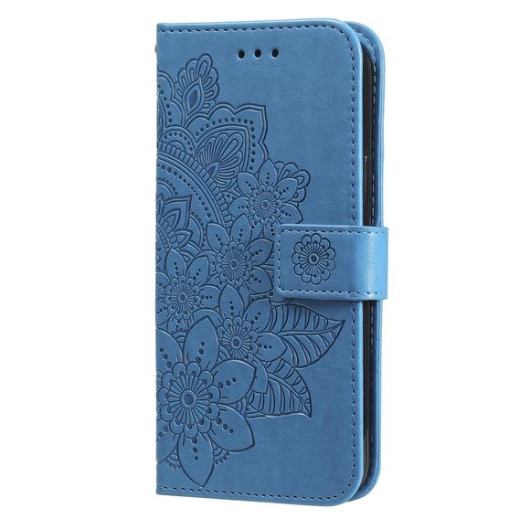 Klopové pouzdro pro Samsung Galaxy M34 5G, Mandala Flower, modré