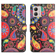 Klopové pouzdro pro Motorola Moto G53 5G / G23 / G13, Wallet, colorful jellyfish, černé