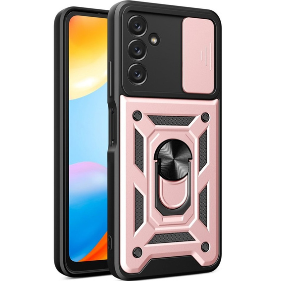 Pouzdro pro Samsung Galaxy A14 4G/5G, CamShield Slide, růžové
