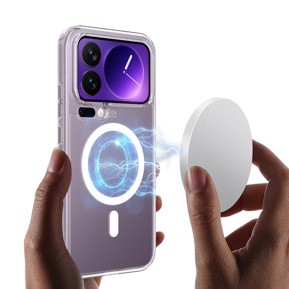 Fusion Hybrid pouzdro pro MagSafe pro Xiaomi 17 Pro Max, průhledné