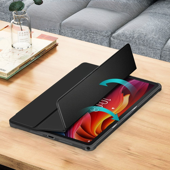 Pouzdro pro Lenovo Tab K11 Plus, Smartcase Hybrid, se slotem na stylus, černé