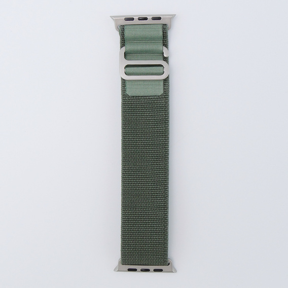 Nylonový řemínek pro Apple Watch 1/2/3/4/5/6/7/8/SE/ULTRA 42/44/45/49 mm, zelený