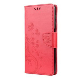 Klopové pouzdro pro Samsung Galaxy A12 / M12 / A12 2021, Butterfly, červené