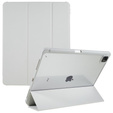 Pouzdro pro iPad Pro 12.9" 2022/2021/2020 (6/5/4 gen.), Smartcase Hybrid, se slotem na stylus, šedé