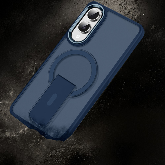 Pouzdro pro Samsung Galaxy S25 Edge, matný stojánek, pro MagSafe, modré