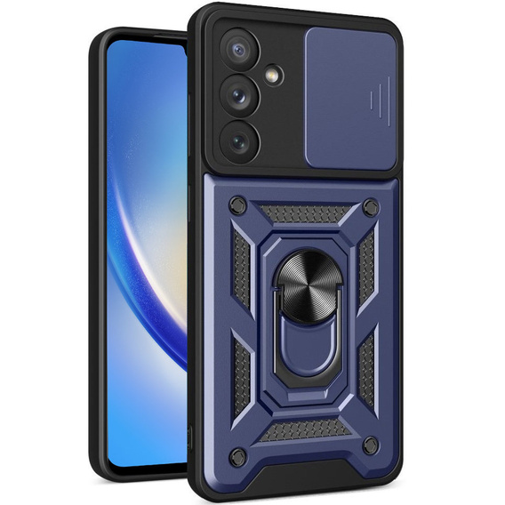 Pouzdro pro Samsung Galaxy M34, CamShield Slide, modré