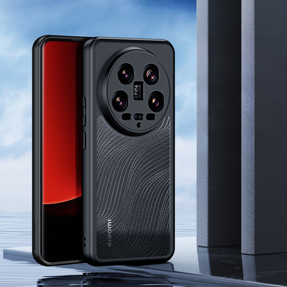 Pouzdro DuxDucis pro Xiaomi 14 Ultra, Aimo case, transparentní / černé