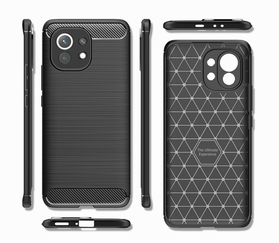 Pouzdro pro Xiaomi Mi 11, Carbon, černé