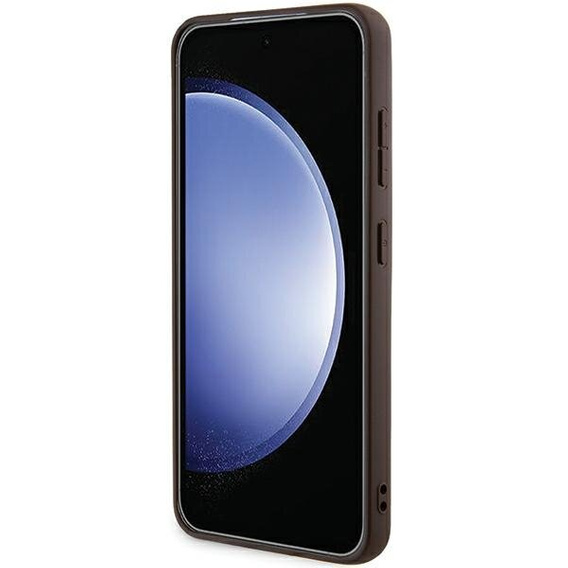 Pouzdro GUESS pro Samsung Galaxy A55, 4G Big Metal Logo, hnědé