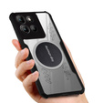 Pouzdro pro Motorola Moto G15 / Motorola Moto G15 Power, s magnetickou fólií, transparentní / černé