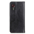Pouzdro pro Samsung Galaxy Xcover 7, Wallet Litchi Leather, černé