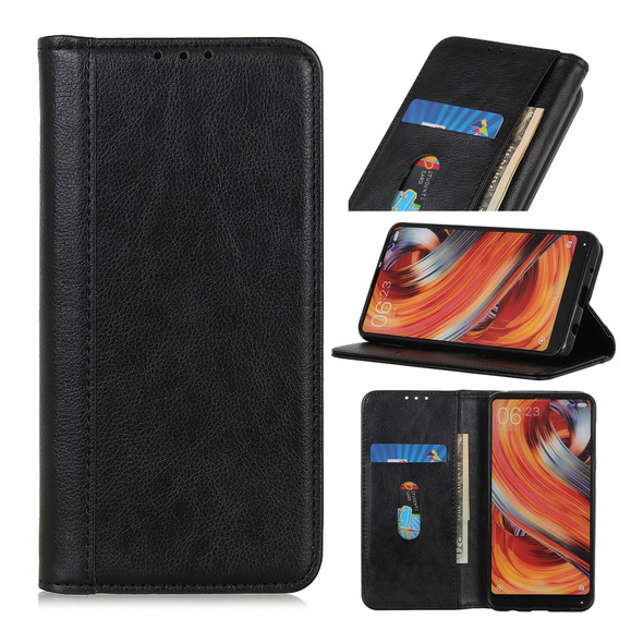 Pouzdro s klopou Split Leather pro Xiaomi Redmi Note 15 Pro 5G