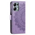 Klopové pouzdro pro Xiaomi Redmi Note 13 Pro 4G / Xiaomi Redmi Note 14S / Xiaomi Poco M6 Pro 4G, Mandala, fialové