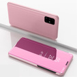 Pouzdro pro Samsung Galaxy A51 5G, Clear View, růžové rose gold