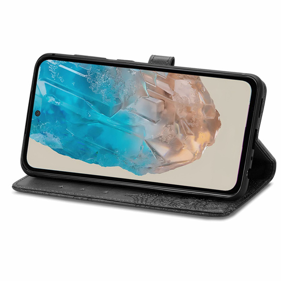 Klopové pouzdro pro Samsung Galaxy M35, Mandala, černé