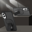 Pouzdro pro Samsung Galaxy S25 Edge, matný stojánek, pro MagSafe, černé
