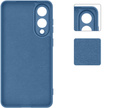 Pouzdro pro Samsung Galaxy S25 Edge, Silicone Lite, modré + 9H sklo