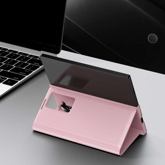 Flipové pouzdro pro Samsung Z Fold5 5G, Smart View Wallet, růžové