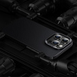 Pouzdro BENKS Kevlar pro iPhone 15 Plus, Carbon Fiber, černé