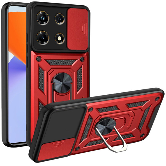 Pouzdro pro Infinix Note 30 5G, CamShield Slide, červené