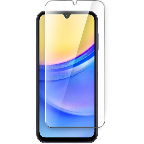 Pouzdro pro Samsung Galaxy A15, Silicone Lite, černé + 9H sklo