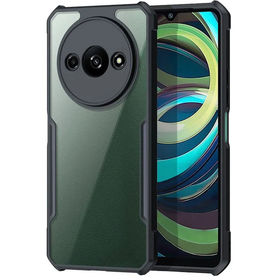 Pouzdro pro Xiaomi Redmi A3, s magnetickou fólií, transparentní / černé