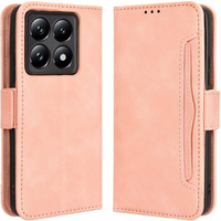 Klopové pouzdro pro Xiaomi 14T, Card Slot, růžové