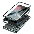 Pouzdro pro Samsung Galaxy S23 Ultra, Magnetic Dual Glass, zelené