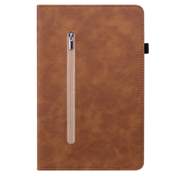 Pouzdro pro Samsung Galaxy Tab A7 Lite, Wallet Pen Slot, hnědé