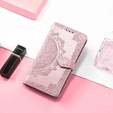 Klopové pouzdro pro Oppo Reno 11F 5G, Mandala, růžové rose gold