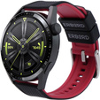 ERBORD Univerzální silikonový řemínek 22mm, Dual Color, oranžový / černý / černá přezka