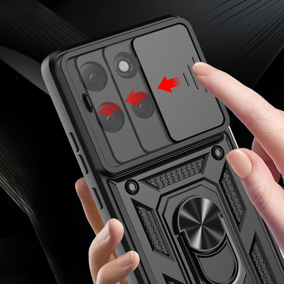 Pouzdro pro Motorola Moto G86 5G, CamShield Slide, černé