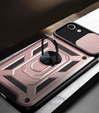 Pancéřové pouzdro pro iPhone 16E, CamShield Slide, růžové + tvrzené sklo 9H